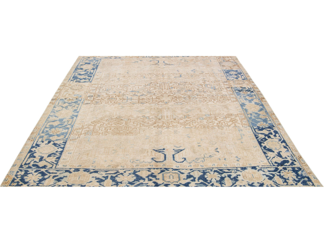 Antique Heriz Wool Rug 7 X 8