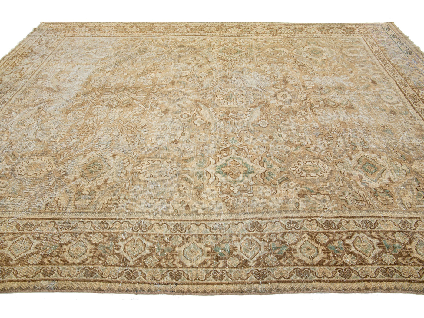 Antique Mahal Wool Rug 10 X 13