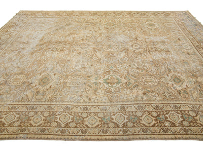 Antique Mahal Wool Rug 10 X 13