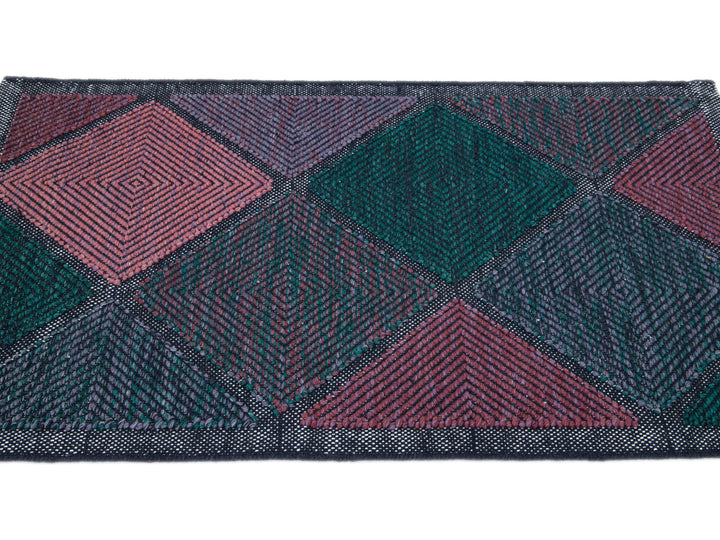Modern Swedish Wool Rug 3 X 5