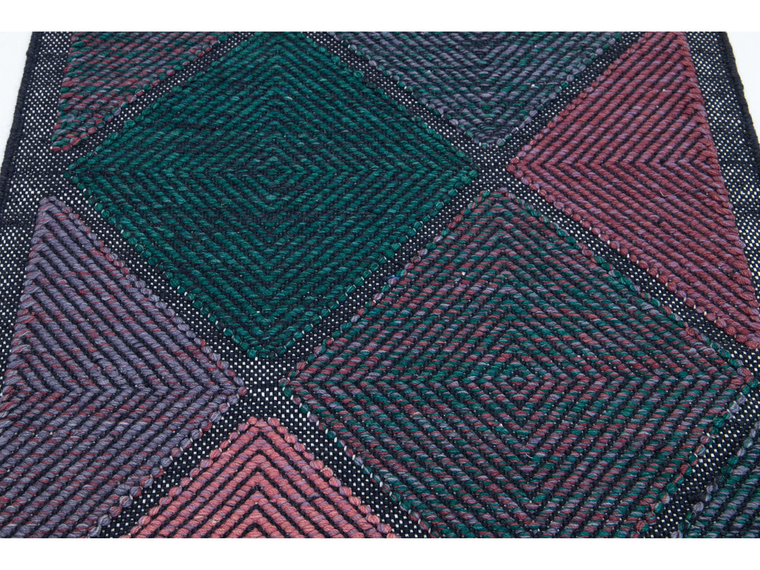 Modern Swedish Wool Rug 3 X 5