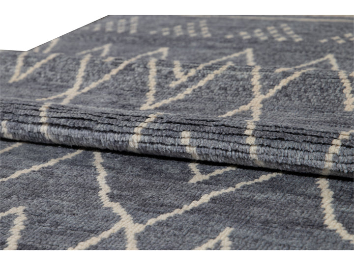 Modern Moroccan Wool Runner 3 X 13