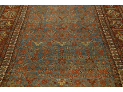 Antique Bidjar Wool Runner 7 X 18