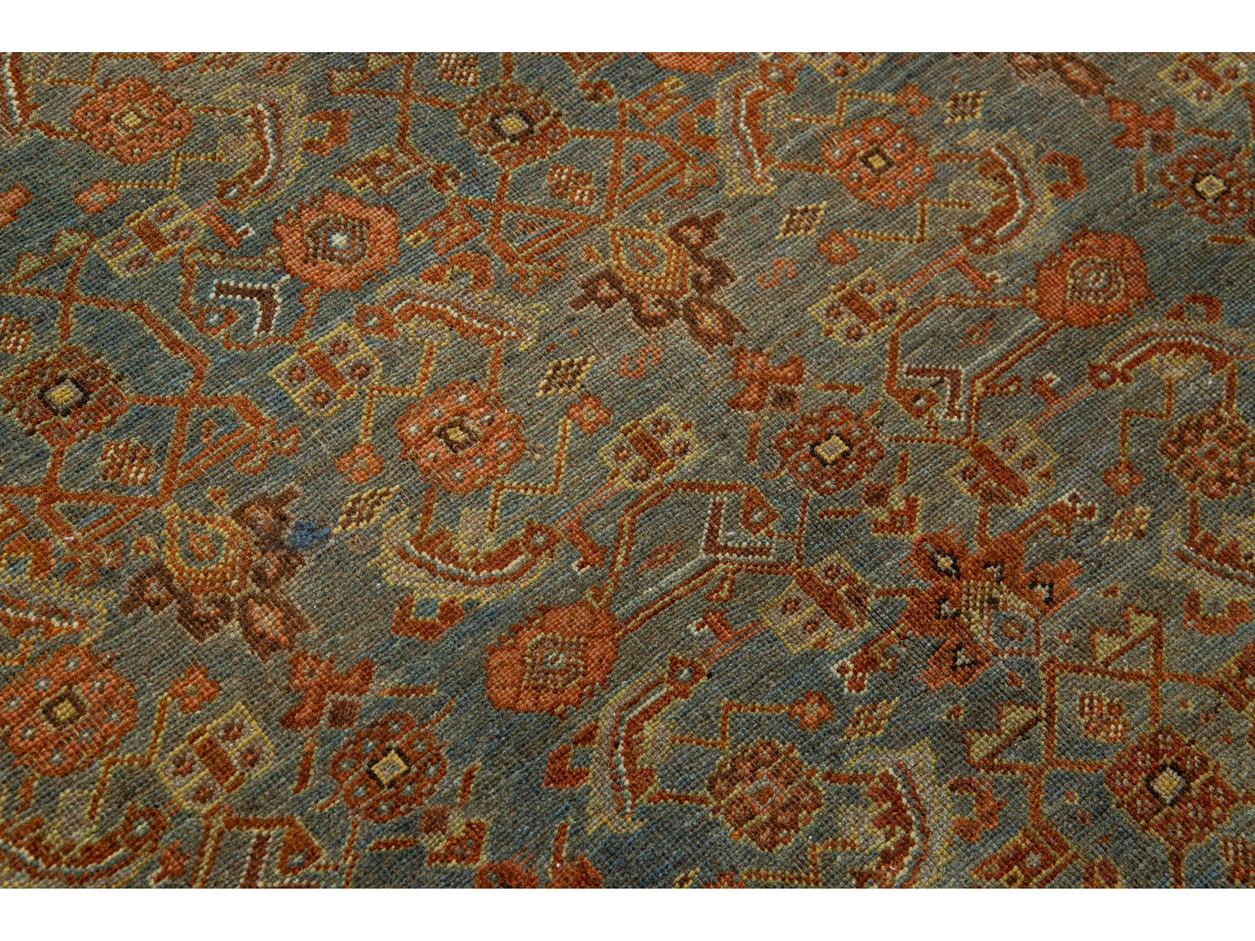 Antique Bidjar Wool Runner 7 X 18