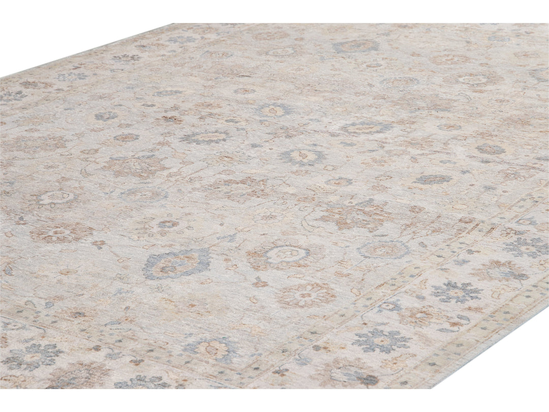 Modern Indian Artisan Wool Rug 8 X 10