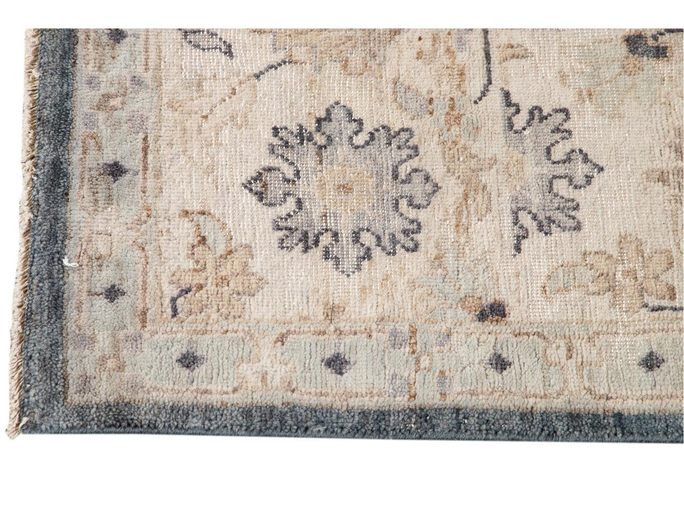 Modern Indian Artisan Wool Rug 9 X 12