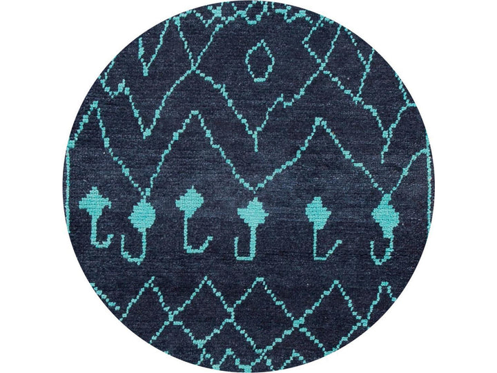 Modern Moroccan Style Wool Runner 3 X 14