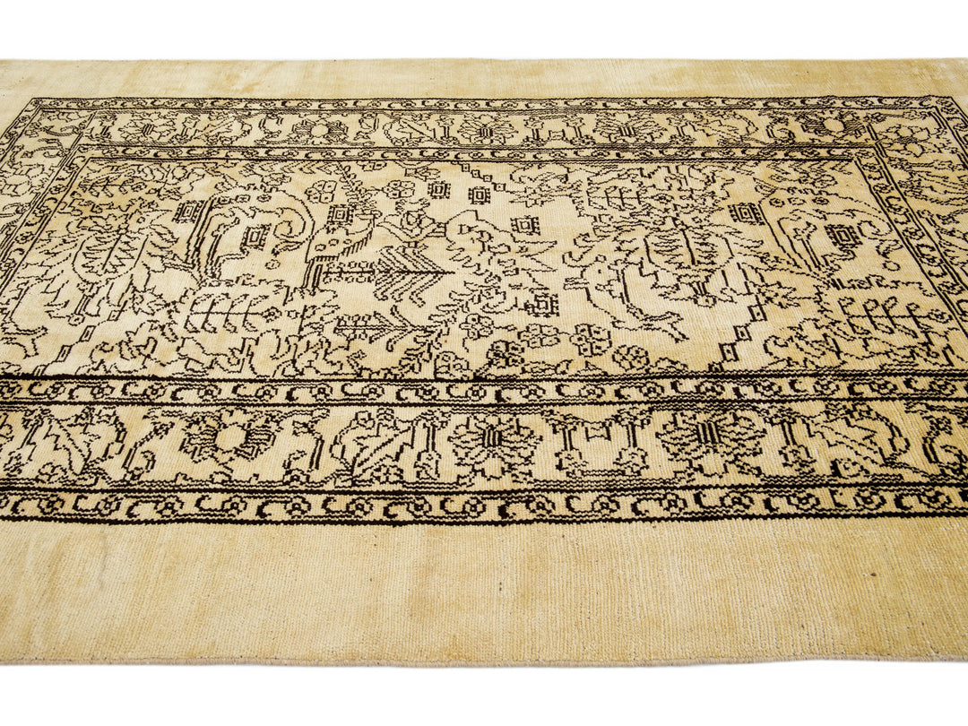 Transitional Revival Wool Rug 7 X 11