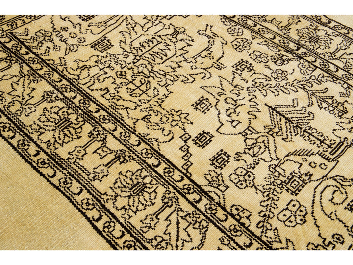 Transitional Revival Wool Rug 7 X 11