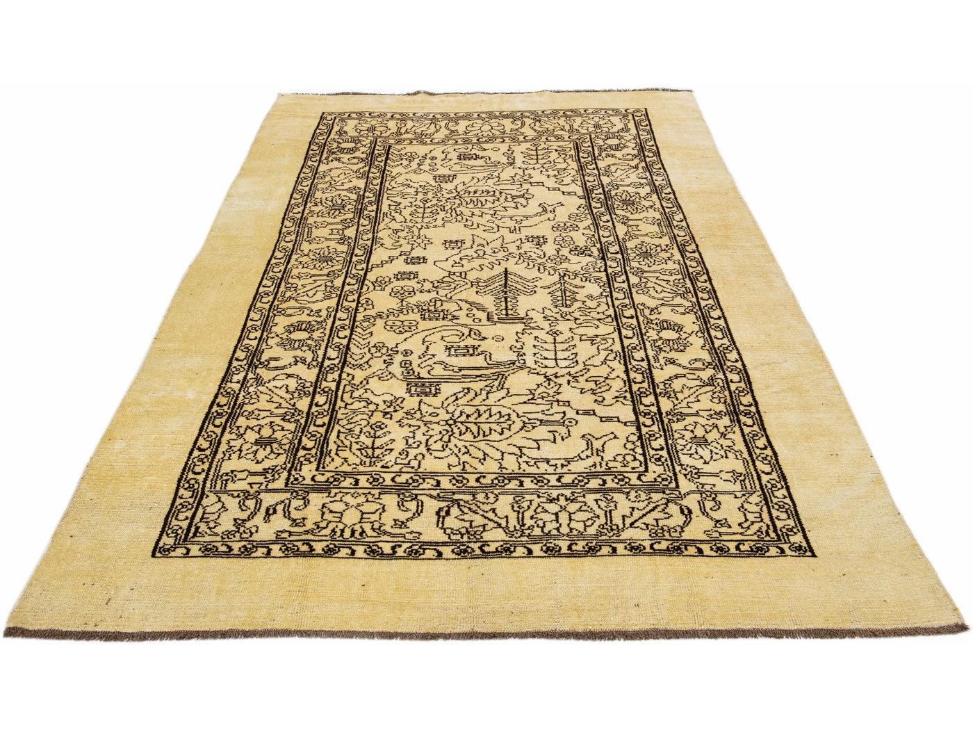 Transitional Revival Wool Rug 7 X 11