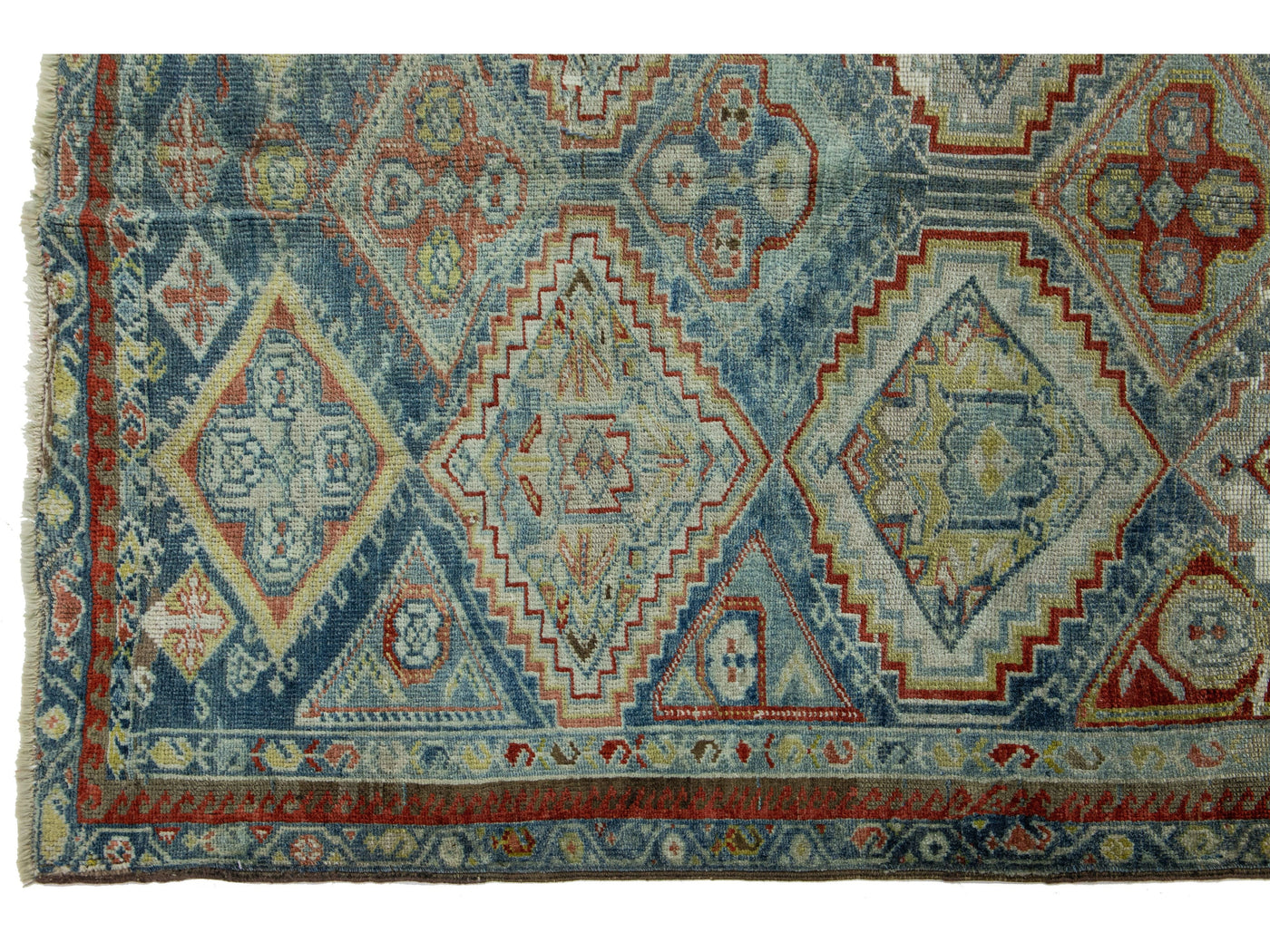 Antique Afshar Wool Runner 5 X 13