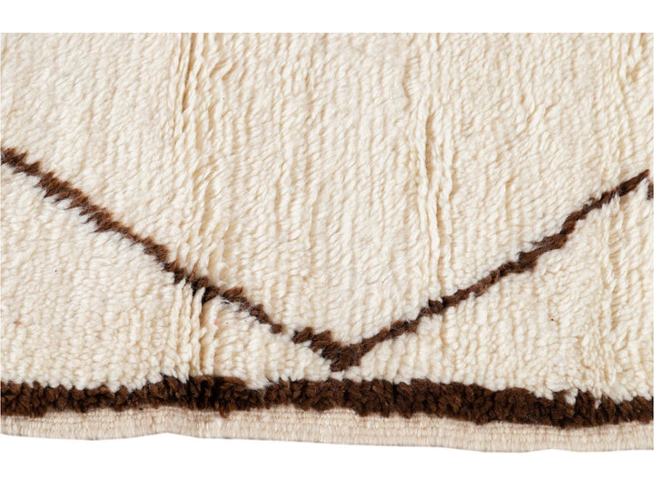 Vintage Moroccan-Style Wool Rug 4 X 8