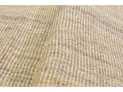 Modern Kilim Flatweave Wool Rug 11 X 15