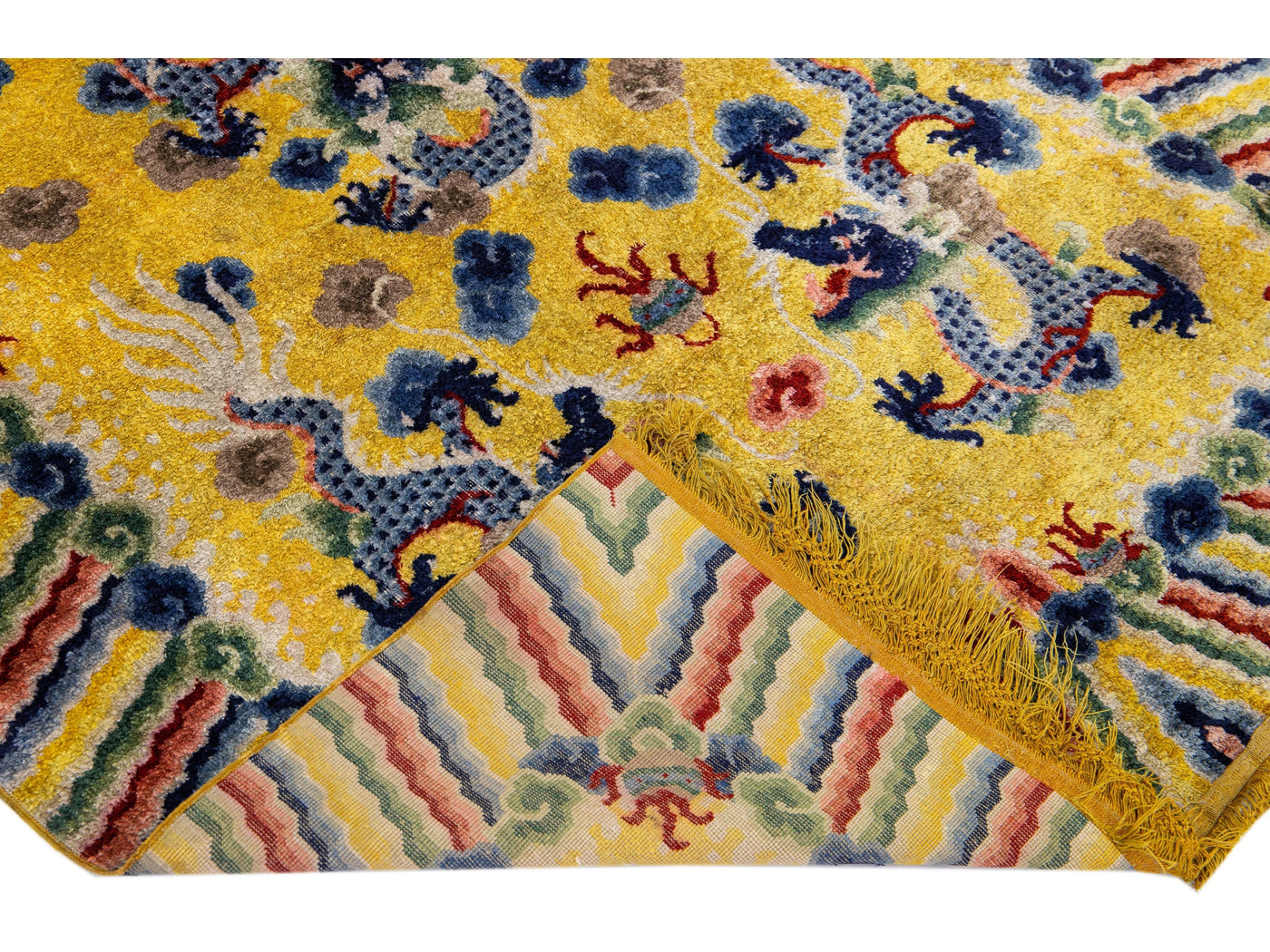 Vintage Peking Chinese Wool Rug 4 X 6