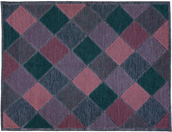 Modern Swedish Wool Rug 9 X 12
