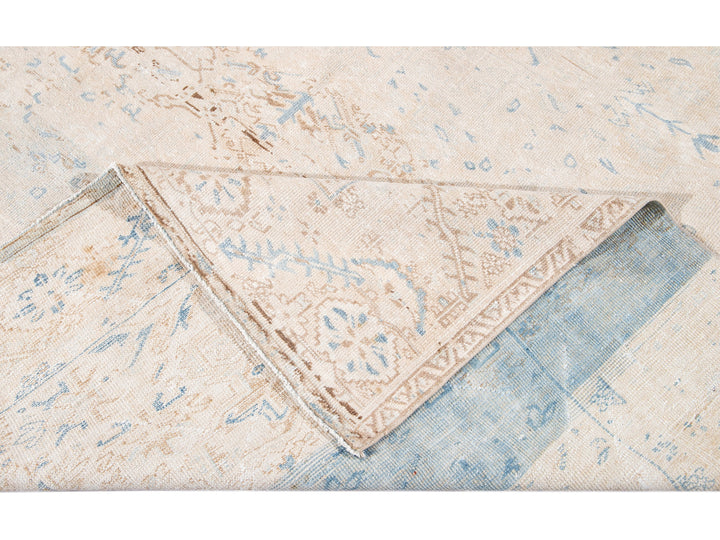 Antique Heriz Persian Wool Rug 9 X 13