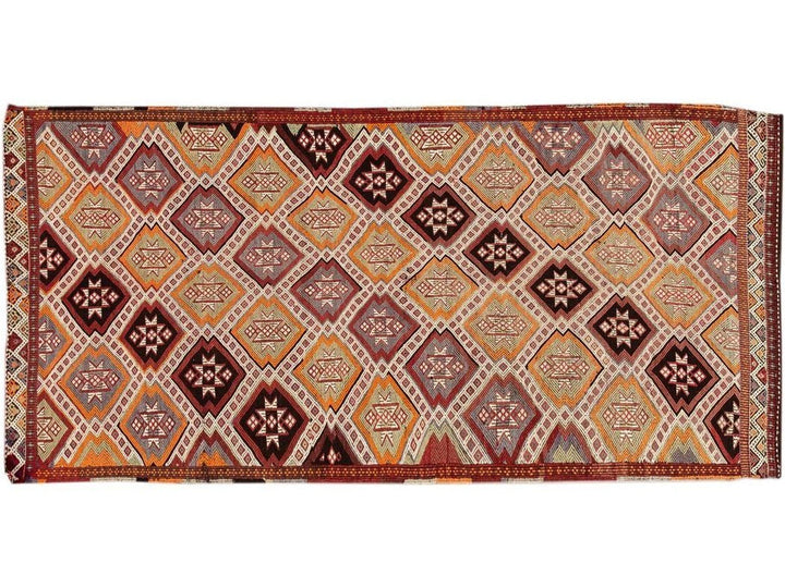 Mid-20th Century Vintage Sumakh Wool Runner Rug 5 X 11