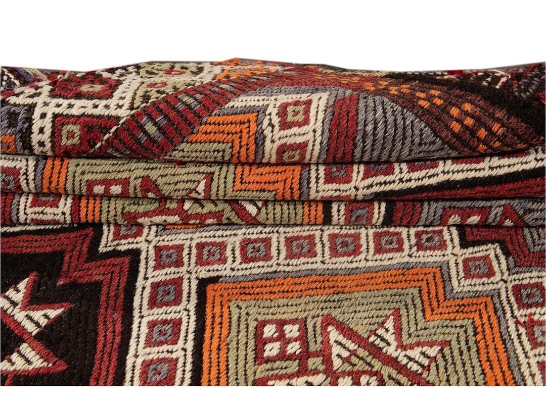 Mid-20th Century Vintage Sumakh Wool Runner Rug 5 X 11