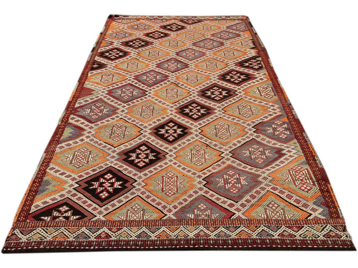 Mid-20th Century Vintage Sumakh Wool Runner Rug 5 X 11
