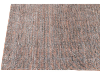 Modern Bamboo & Silk Groove Rug 10 X 14