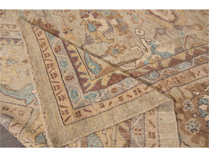 Contemporary Sultanabad Oversize Wool Rug 13 X 20