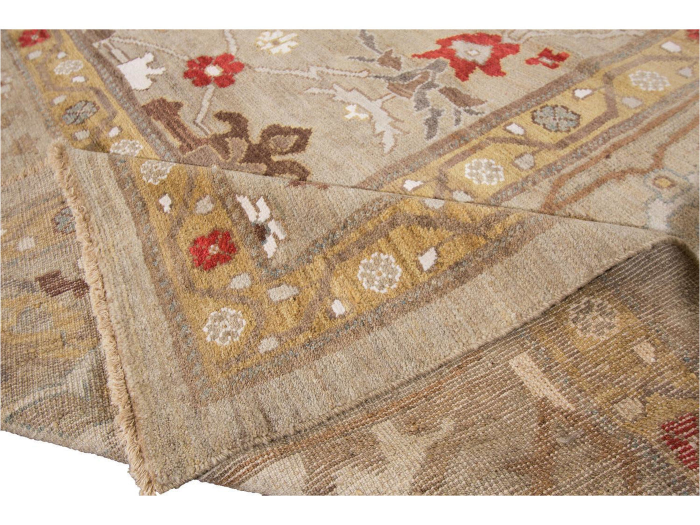 Contemporary Sultanabad Wool Rug 12 X 18