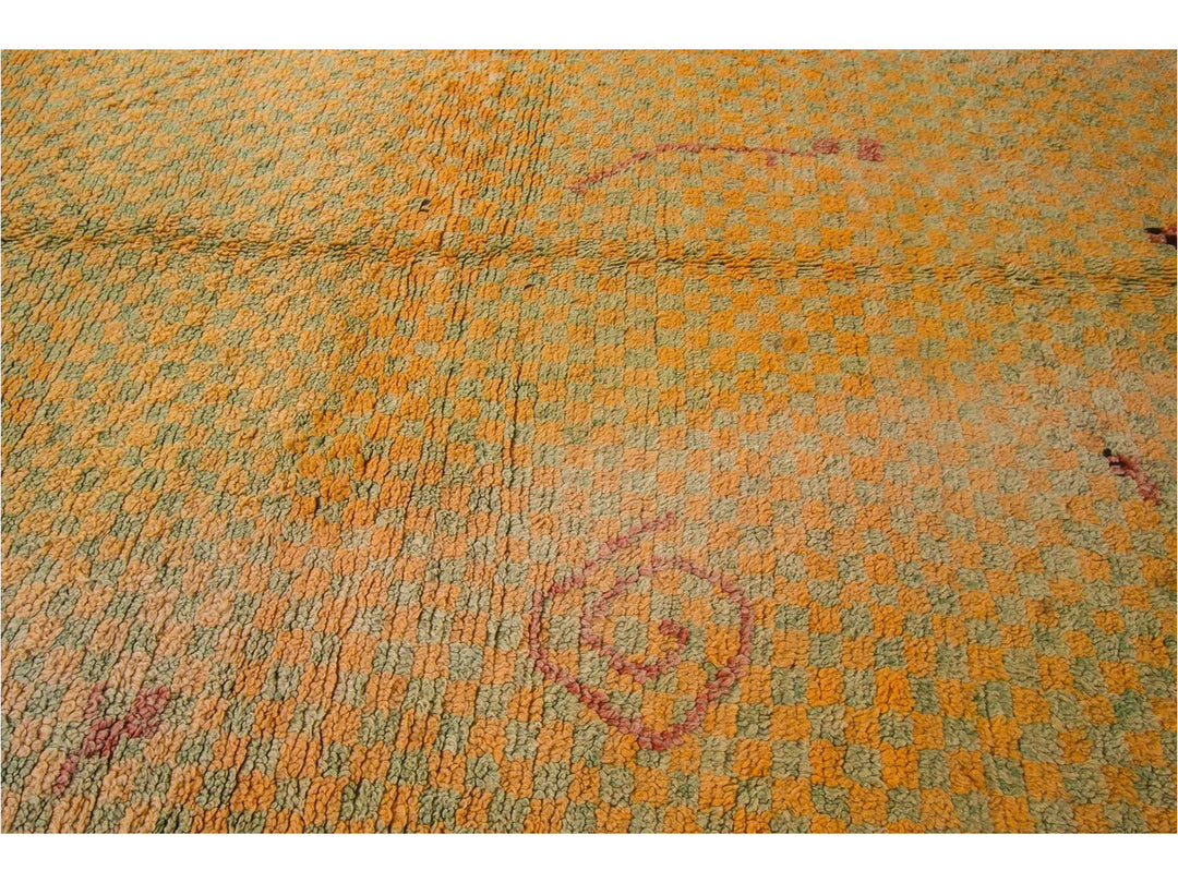 Vintage Moroccan Wool Rug 6 X 10