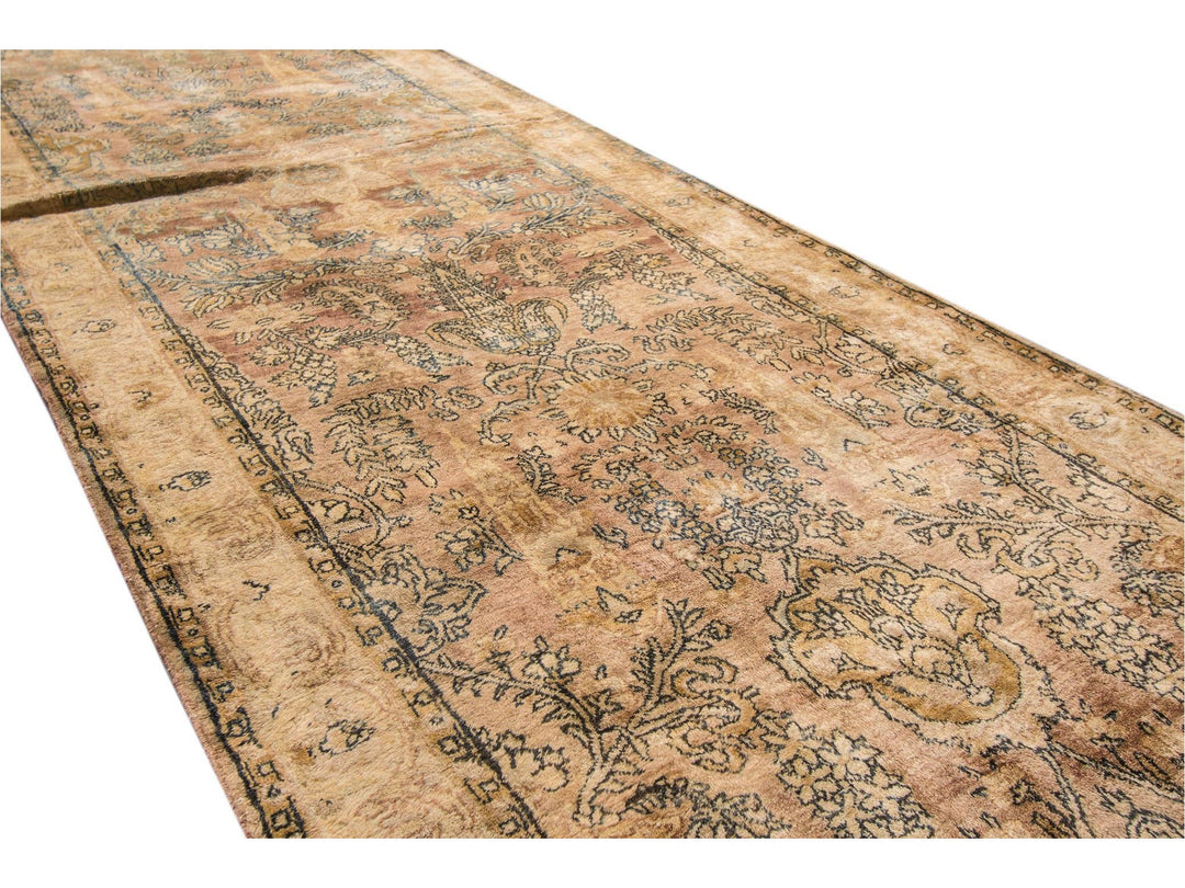 Early 20th Century Antique Persian Kerman Wool Runner, 3 X 21