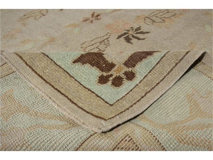 Modern Designed Turkish Oushak Rug 10 X 15