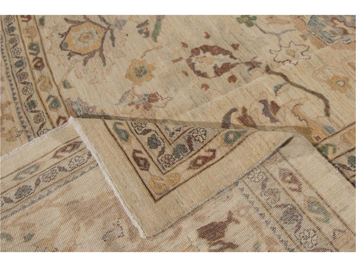 Modern Sultanabad Oversize Wool Rug 12 X 16