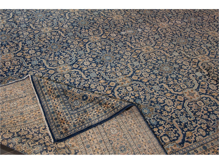 Antique Persian Tabriz Wool Rug 12 X 19