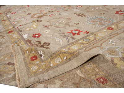 Contemporary Sultanabad Wool Rug 12 X 18