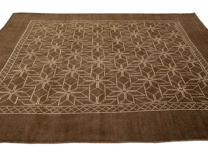 Modern Moroccan Wool Rug 7 X 10