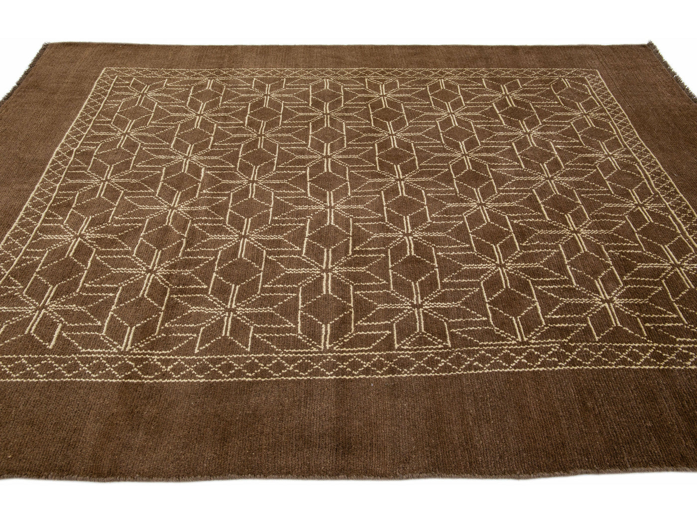 Modern Moroccan Wool Rug 7 X 10