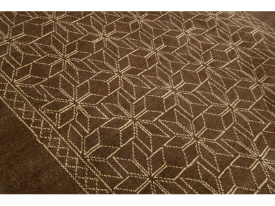 Modern Moroccan Wool Rug 7 X 10