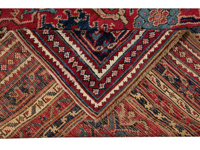 Antique Oushak Wool Rug 12 X 16
