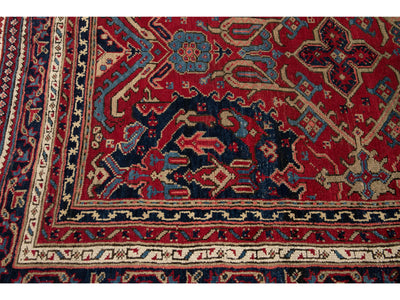 Antique Oushak Wool Rug 12 X 16