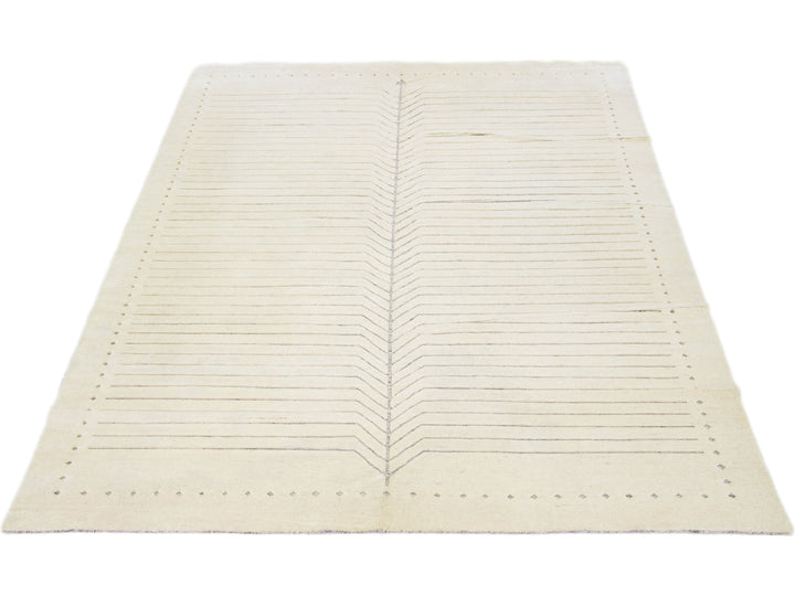 Modern Moroccan Wool Rug 10 X 14