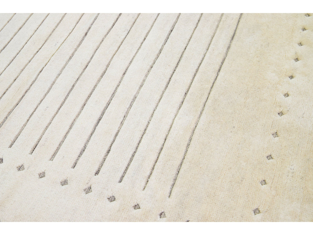 Modern Moroccan Wool Rug 10 X 14