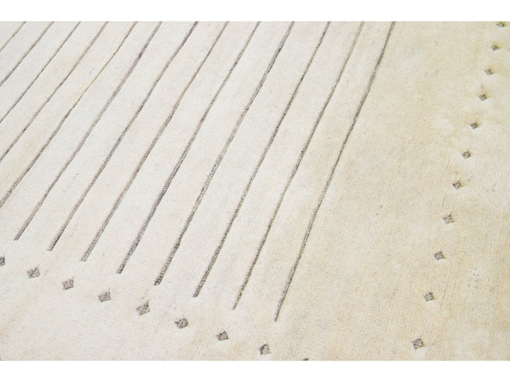 Modern Moroccan Wool Rug 10 X 14