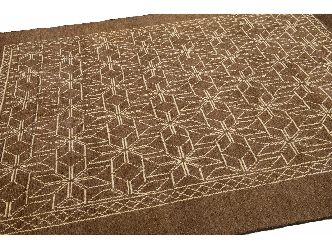 Modern Moroccan Wool Rug 7 X 10