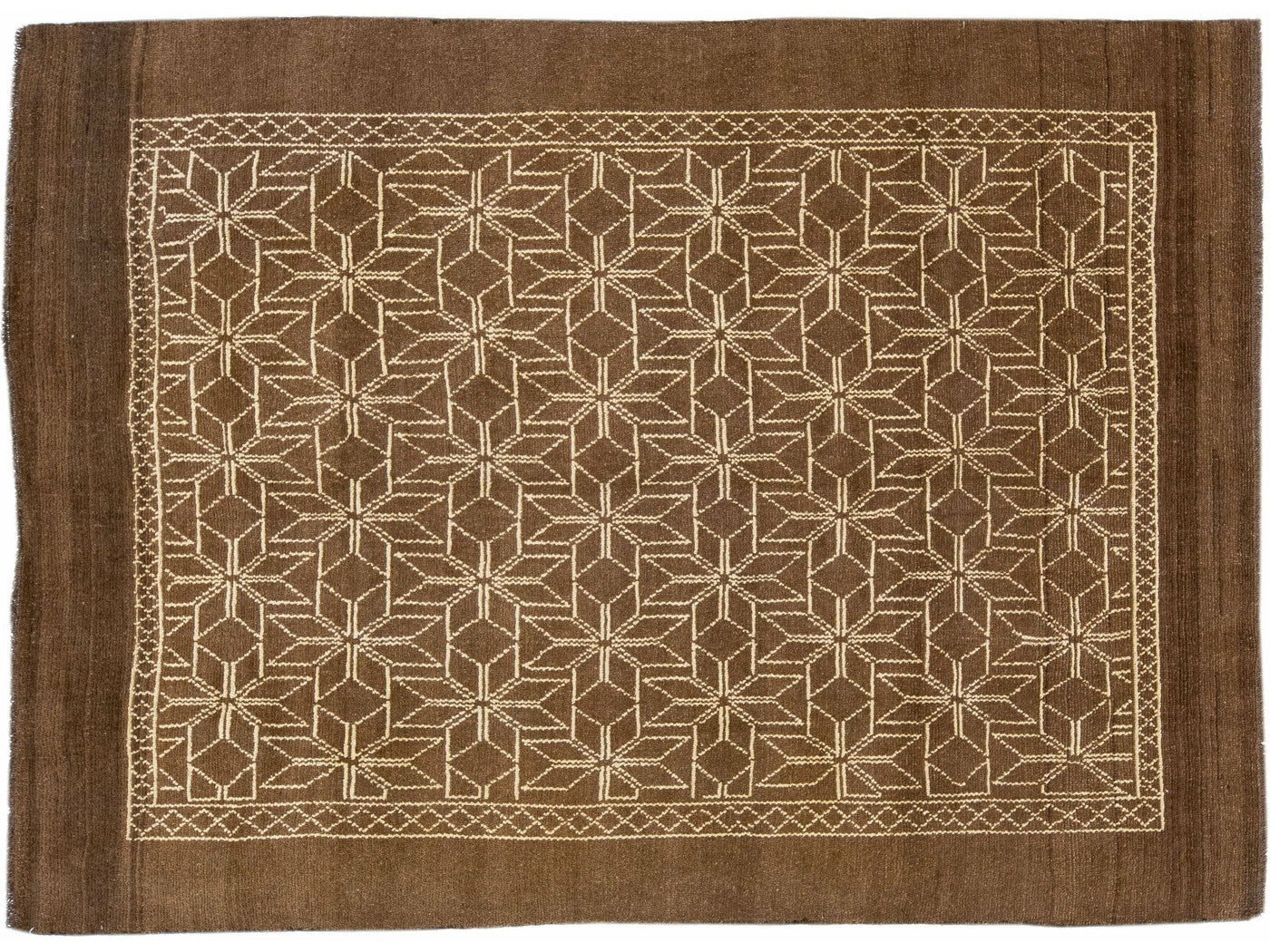 Modern Moroccan Wool Rug 7 X 10