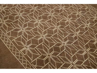 Modern Moroccan Wool Rug 7 X 10