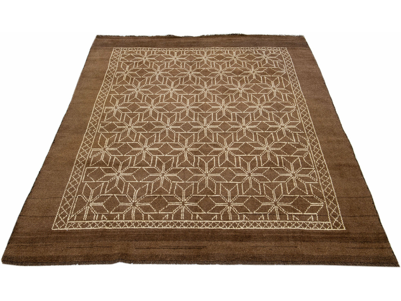 Modern Moroccan Wool Rug 7 X 10