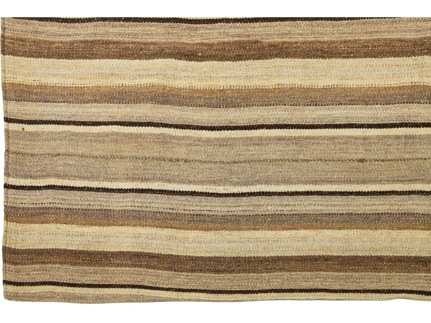 Modern Kilim Flatweave Wool Rug 11 X 13