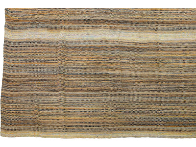 Modern Kilim Flatweave Wool Rug 12 X 15