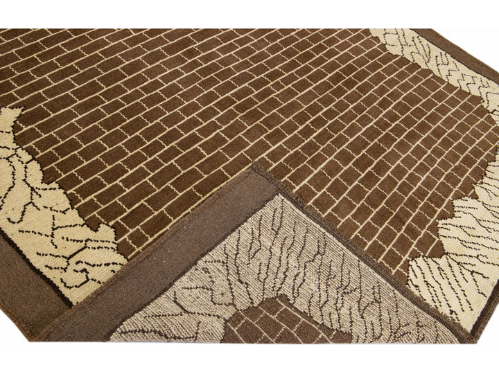 Transitional Revival Wool Rug 7 X 8
