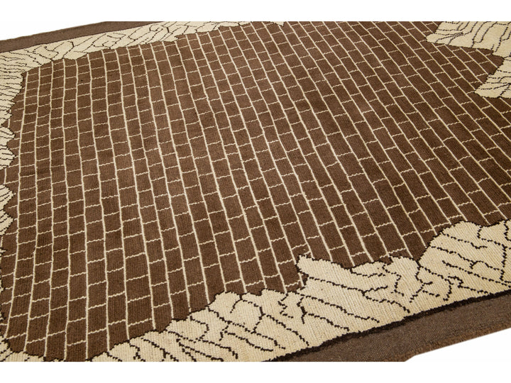 Transitional Revival Wool Rug 7 X 8