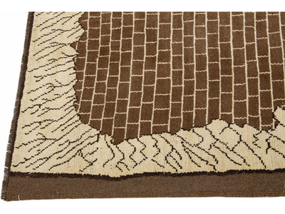 Transitional Revival Wool Rug 7 X 8