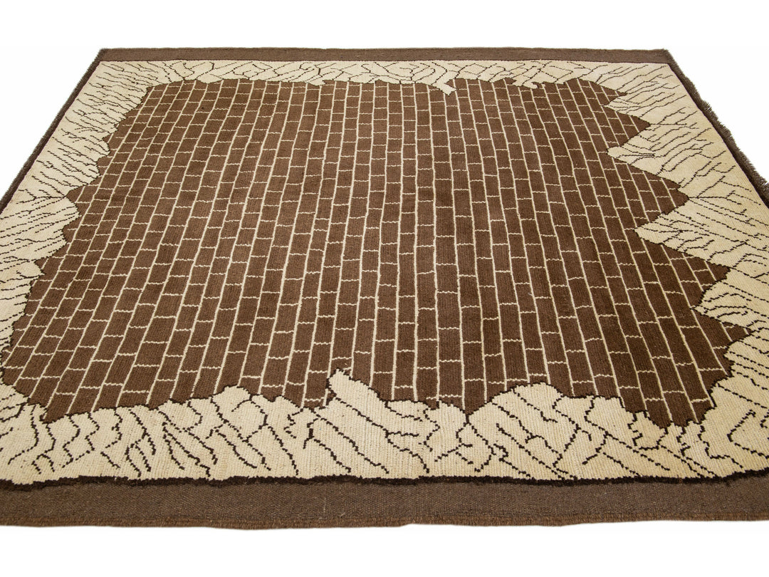 Transitional Revival Wool Rug 7 X 8